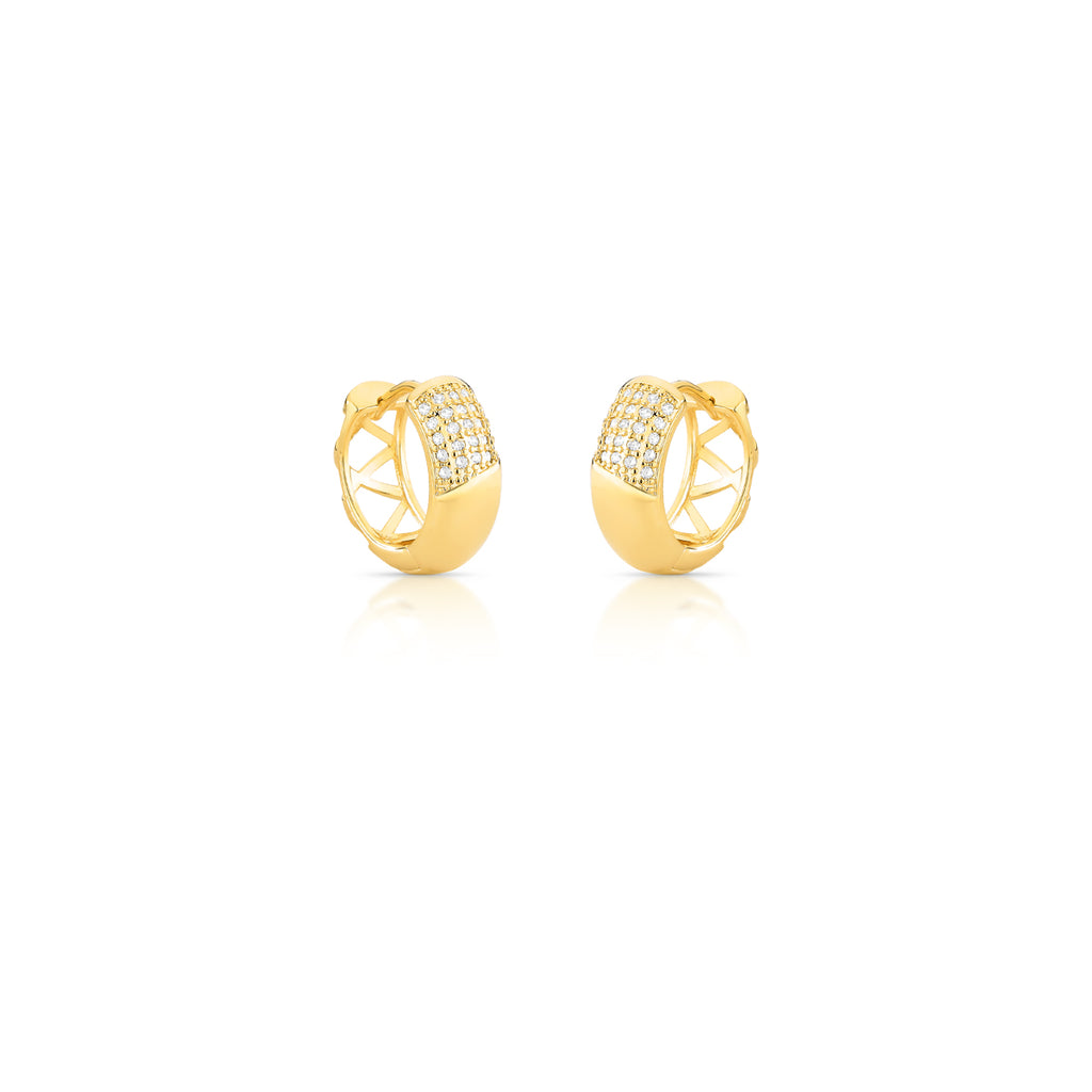 ARGOLA COM CRAVEJADO DE ZIRCÔNIAS