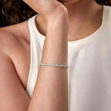 PULSEIRA RIVIERA COM CRISTAIS REDONDOS