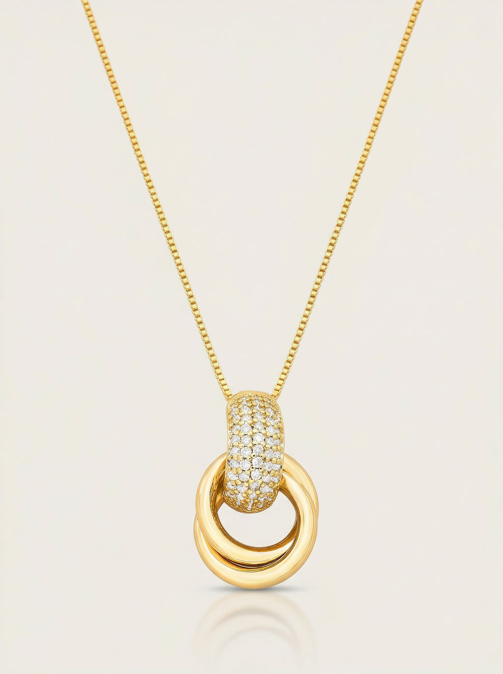 CORRENTE MALHA VENEZIANA C/ PING 5 COLUNA ZIRCONIA