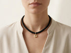COLAR TECIDO CRISTAL AMARELO